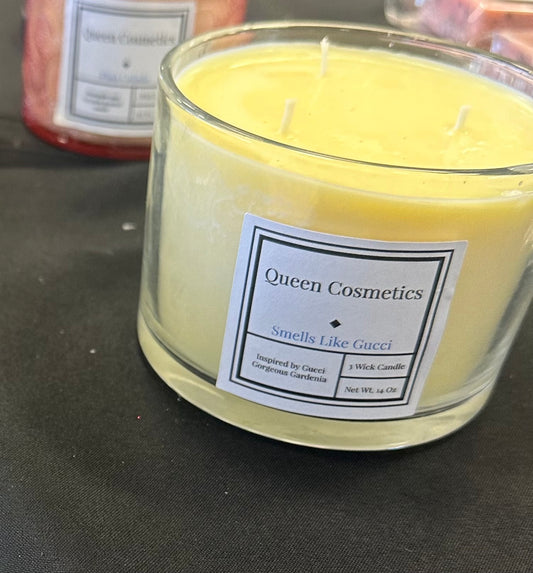 Smells like Gucci- Gucci Gorgeous Gardenia inspired candle