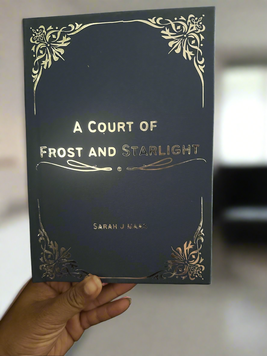 A Court of Frost and Starlight: Custom Bookbinding - Queen Cosmetics