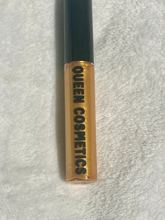 Goddess- Gold Shimmer Pineapple Lipgloss - Queen Cosmetics