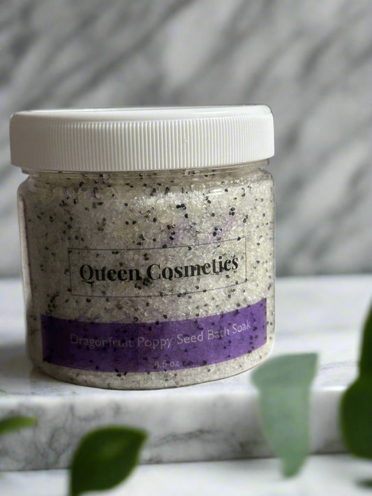 Dragonfruit Poppy Seed Bath Soak - Queen Cosmetics